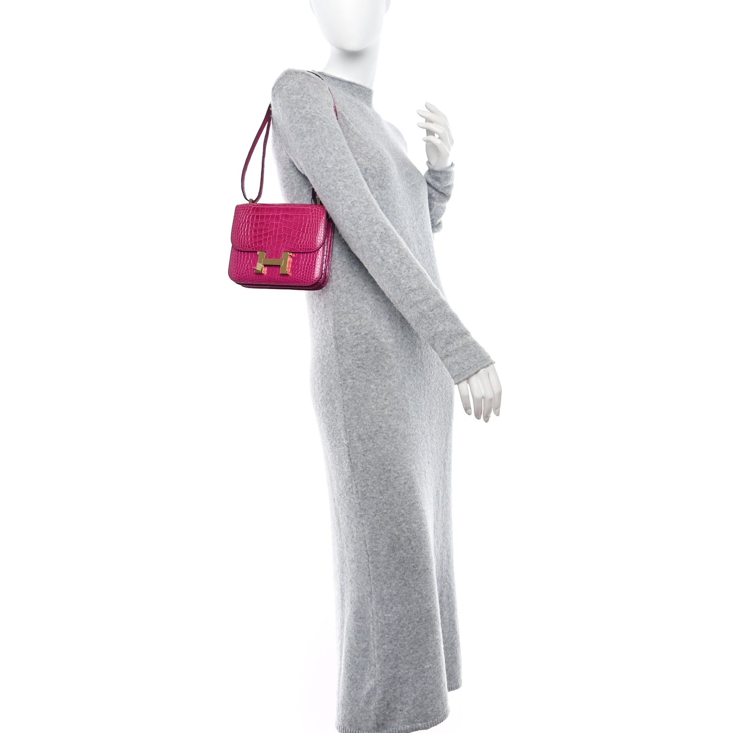 Shiny Alligator Constance 18 Rose Scheherazade