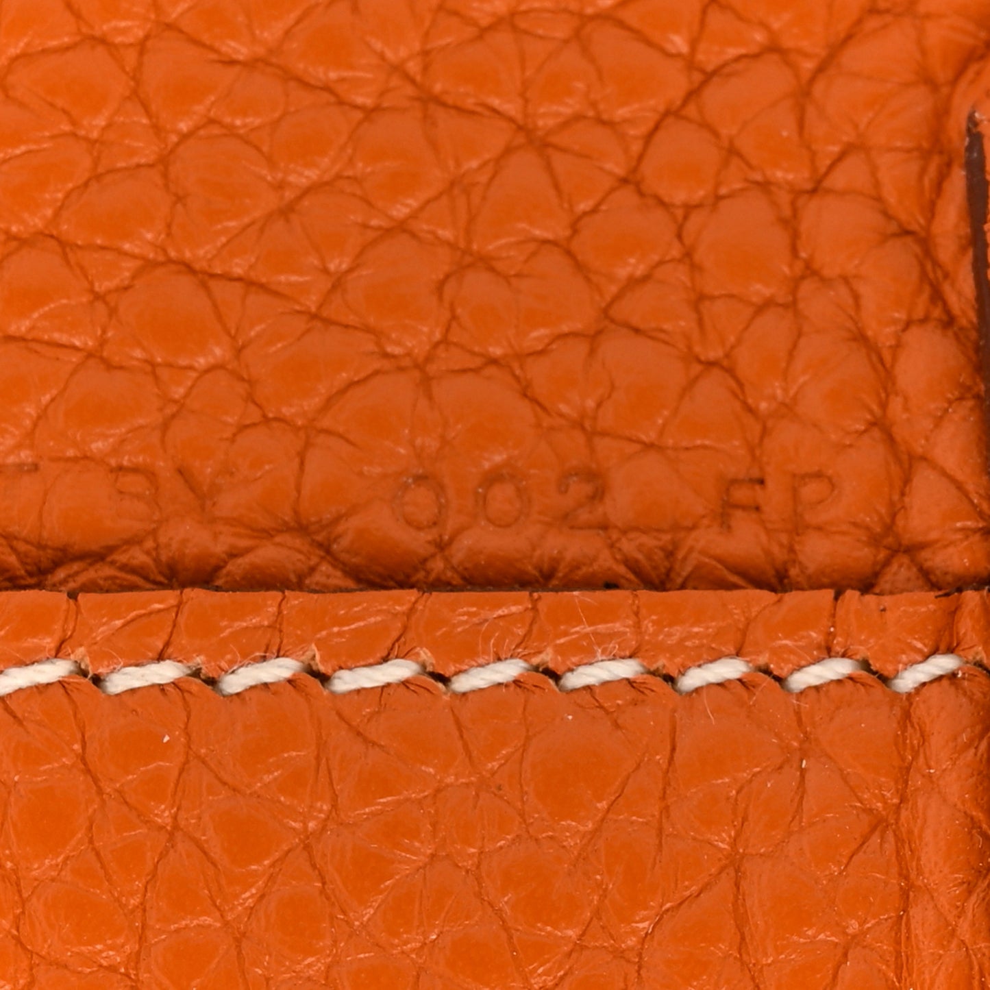 Taurillon Clemence Double Sens Reversible Tote 35 Gold Orange