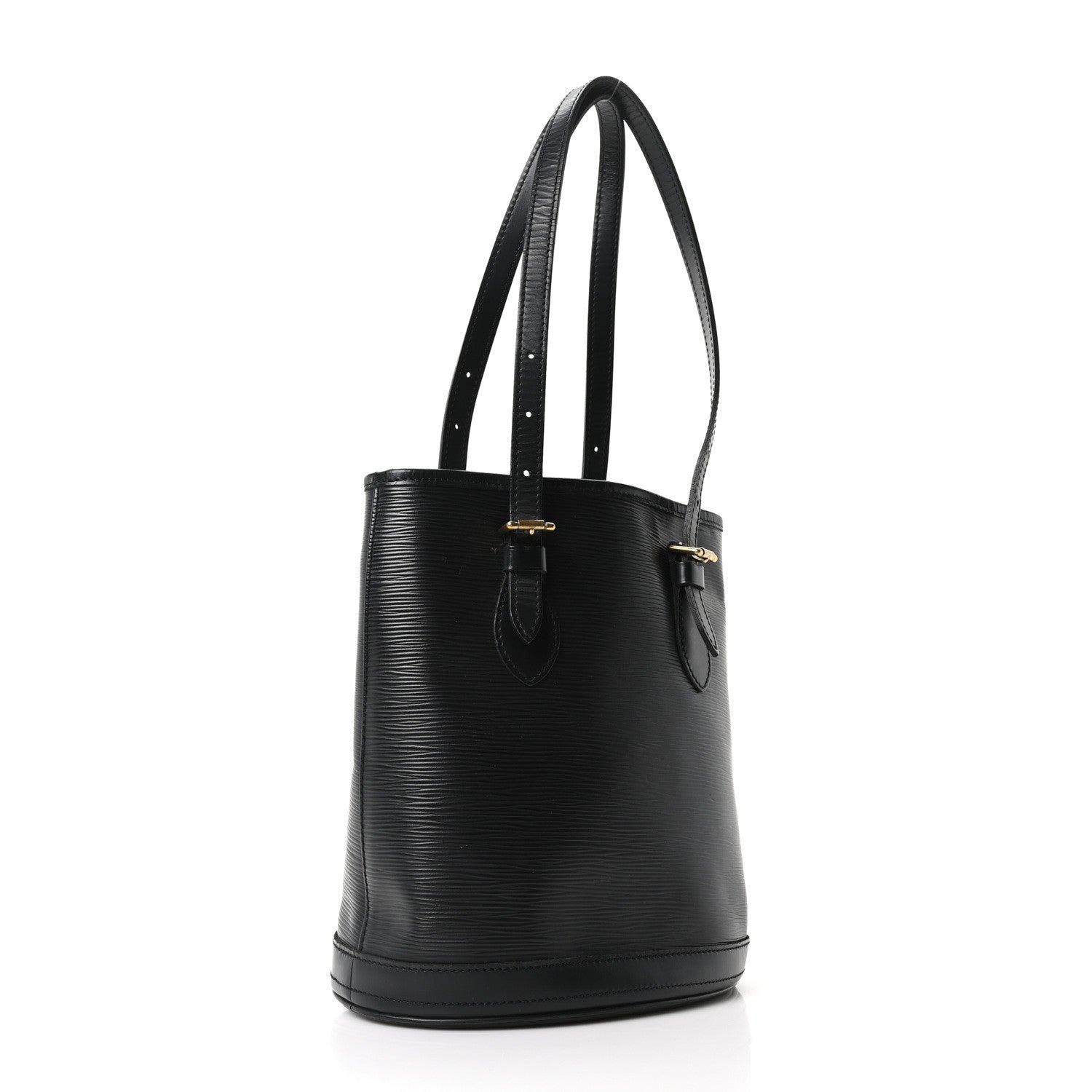 Louis Vuitton ブラック バケットバッグ. Louis Vuitton Epi Petit Bucket 23 Black 1878627 – FASHIONPHILE