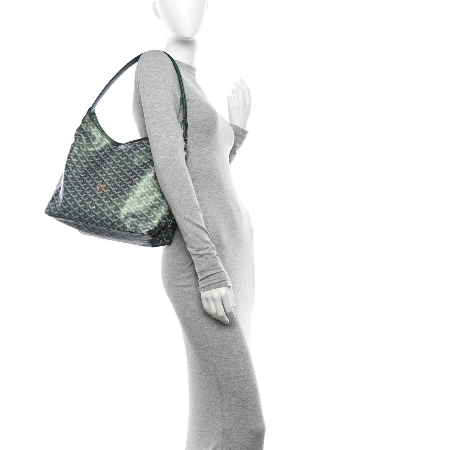 Iridescent Goyardine Boheme Hobo Pearly Green