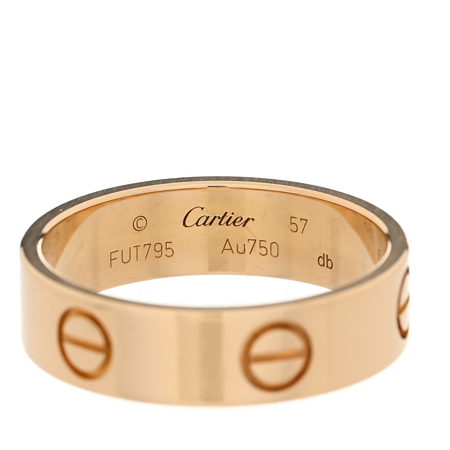 Cartier 18K Yellow Gold 5.5mm LOVE Ring 57 8 4 of 6
