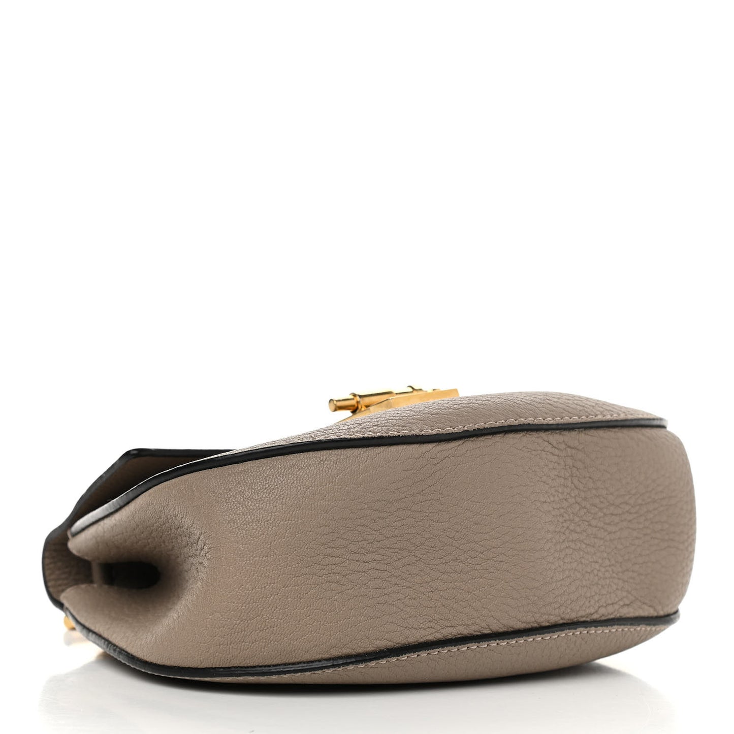 Grained Lambskin Mini Drew Shoulder Bag Motty Grey