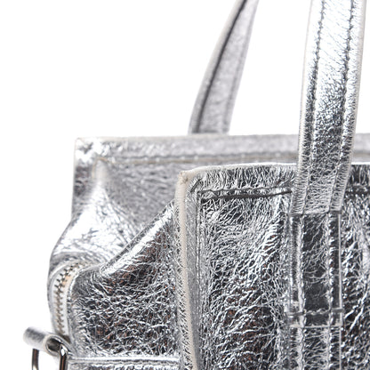 Balenciaga Metallic Calfskin S Bazar Shopper Tote Silver Hardware 13 of 16