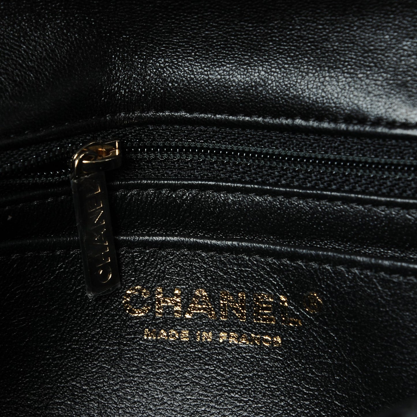Lambskin Quilted Mini Rectangular Flap Black