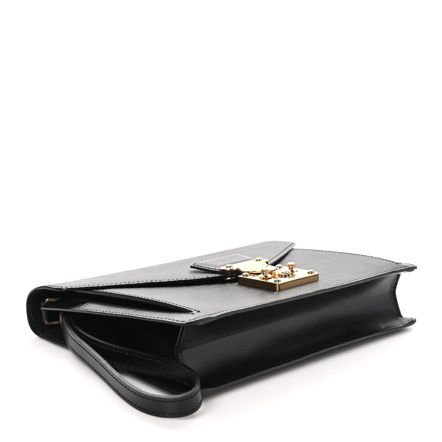 Louis Vuitton Epi Pochette Sellier Dragonne Clutch Black 4 of 10
