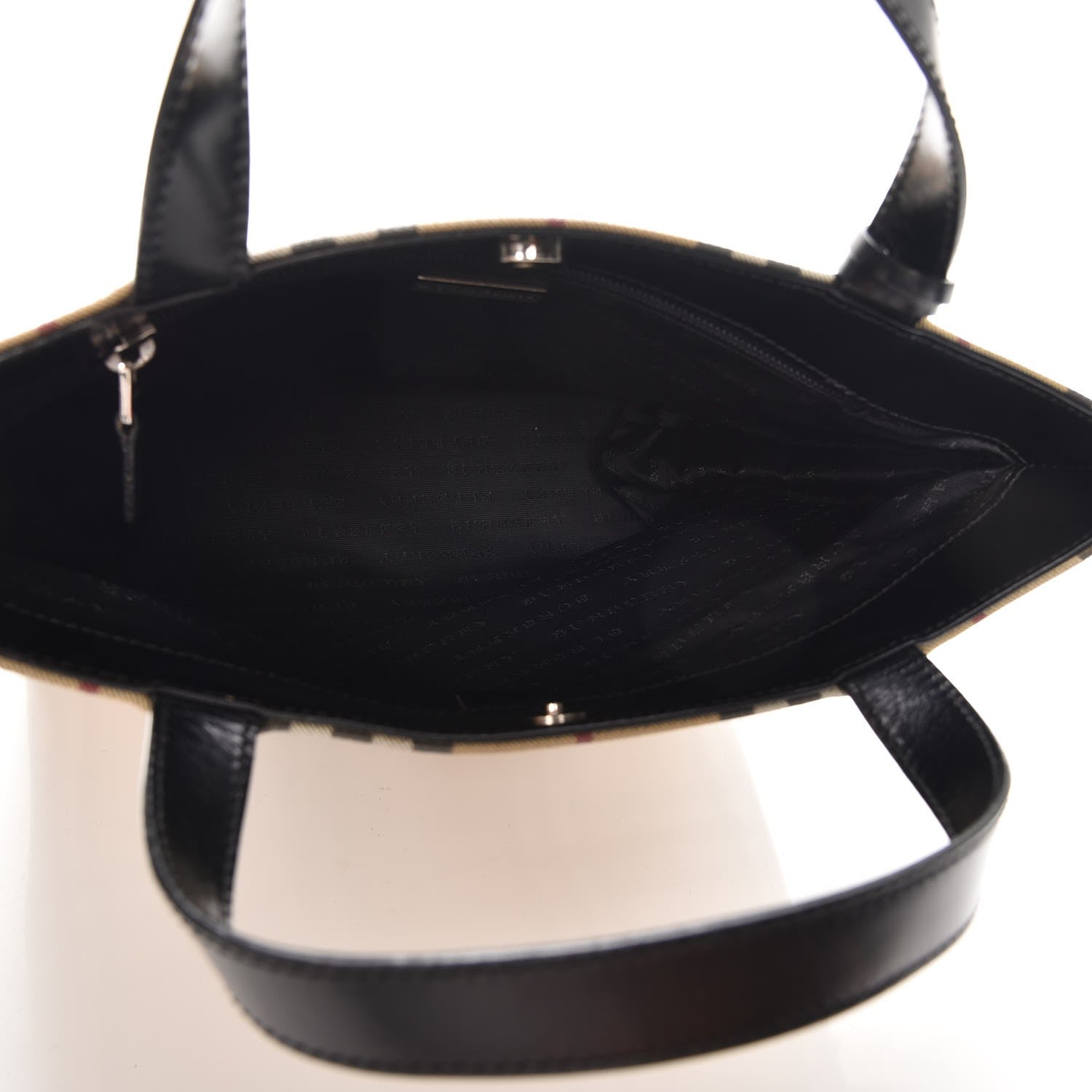 Burberry House Check Medium Tote Black 6 of 8