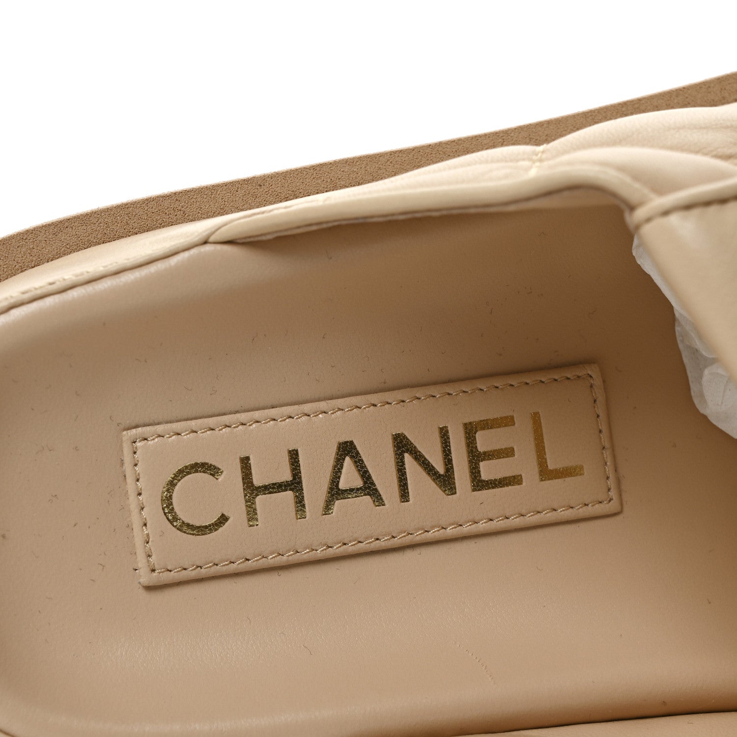 Chanel Lambskin Quilted CC Turnlock Mules  36 Beige 8 of 9
