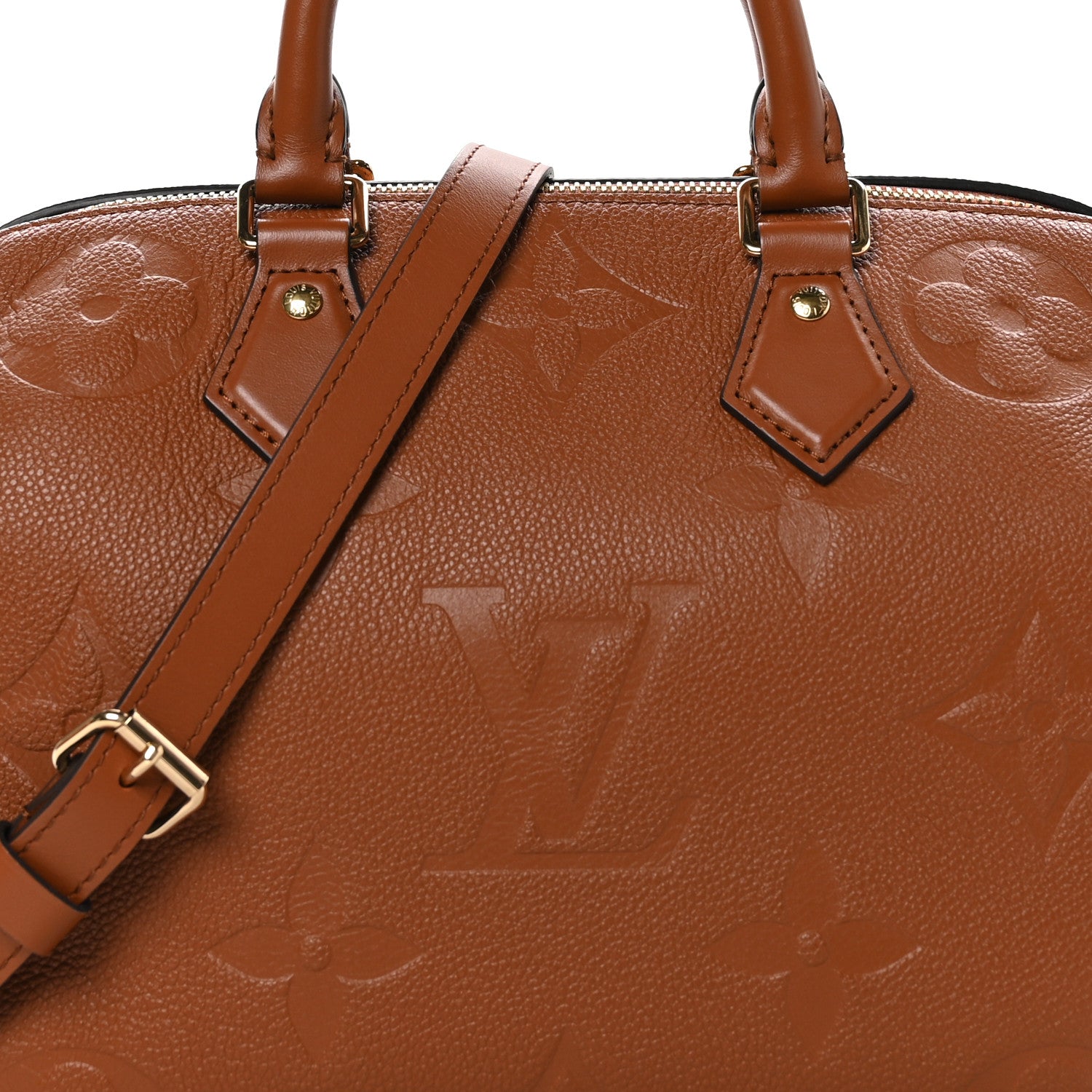 Louis Vuitton Empreinte Monogram Giant Speedy Bandouliere 25 Cognac 7 of 10