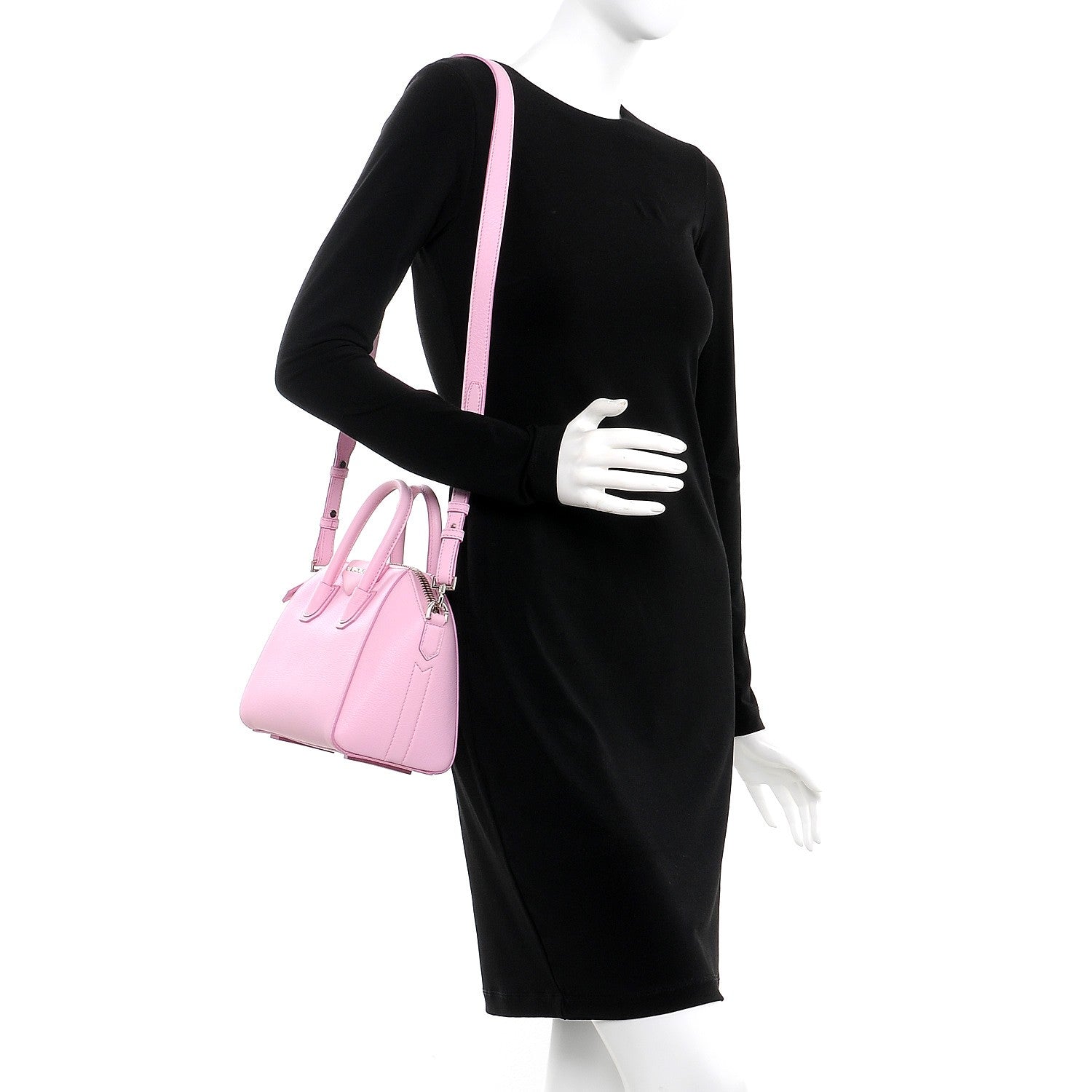 Givenchy Sugar Goatskin Mini Antigona Bright Pink 2 of 8