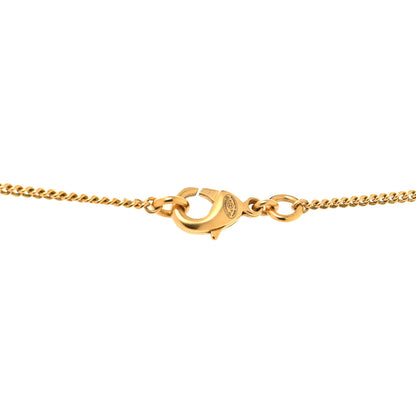Chanel Metal CC Necklace Matte Gold 4 of 4