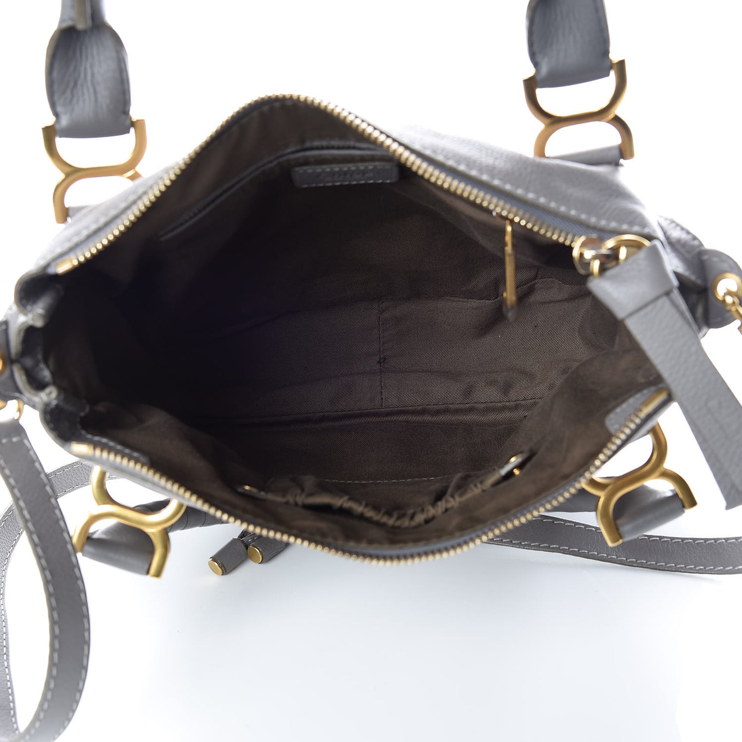 Calfskin Medium Marcie Satchel Cashmere Grey