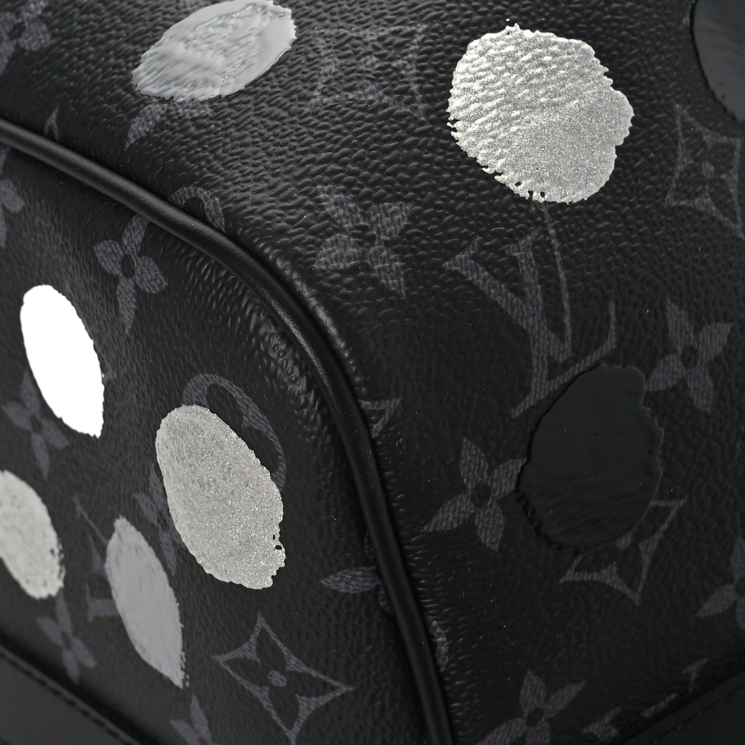 Louis Vuitton LV X YK Monogram Eclipse Keepall Bandouliere 45 Black Silver 9 of 10