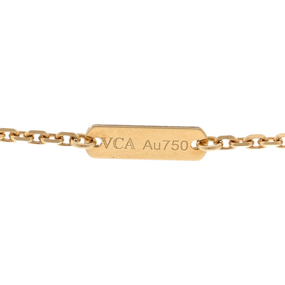 Van Cleef & Arpels 18K Yellow Gold Mother of Pearl Vintage Alhambra Pendant Necklace 5 of 6