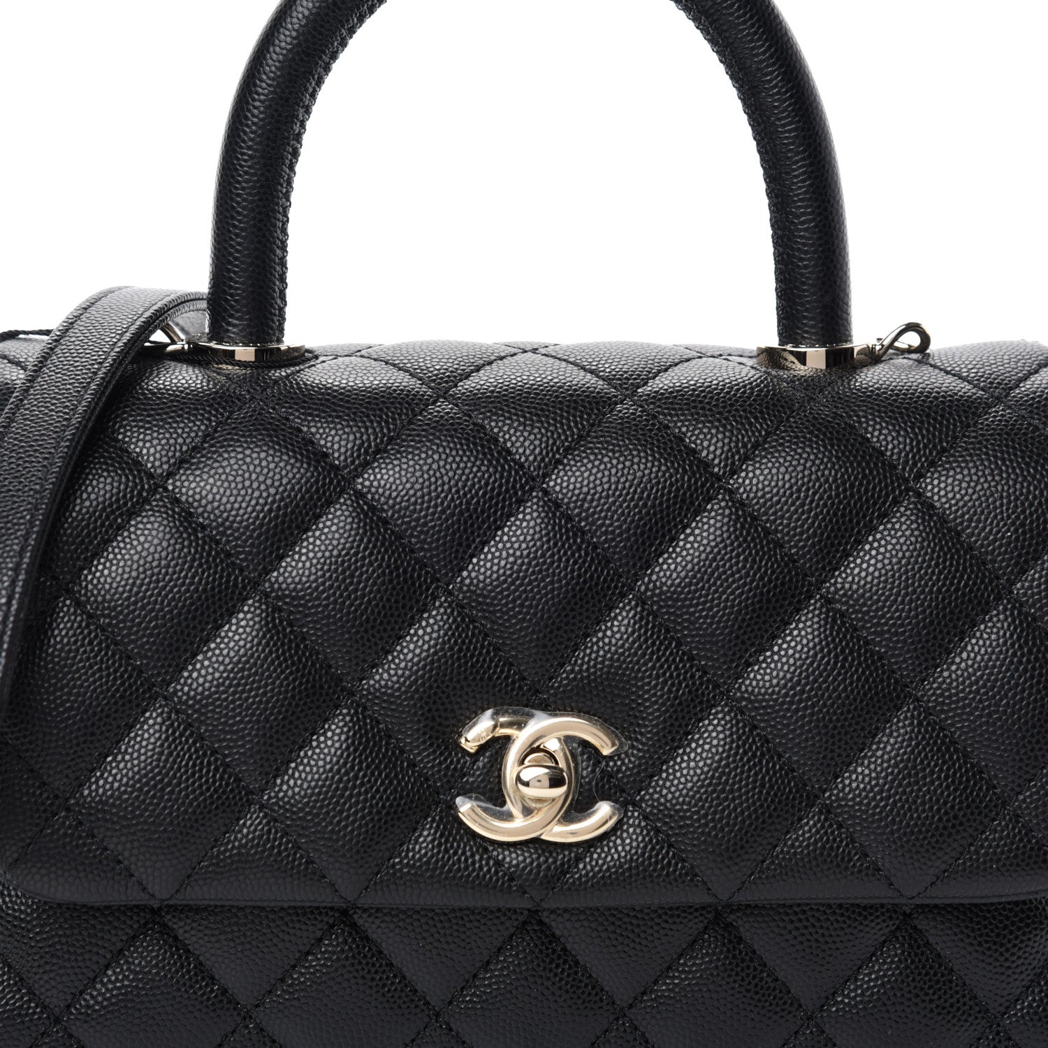 Chanel Caviar Quilted Mini Coco Handle Flap Black 10 of 10