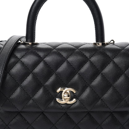 Chanel Caviar Quilted Mini Coco Handle Flap Black 10 of 10