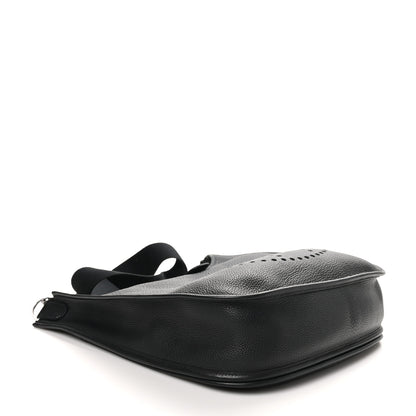 Hermes Taurillon Clemence EVELYNE III GM Black 4 of 10