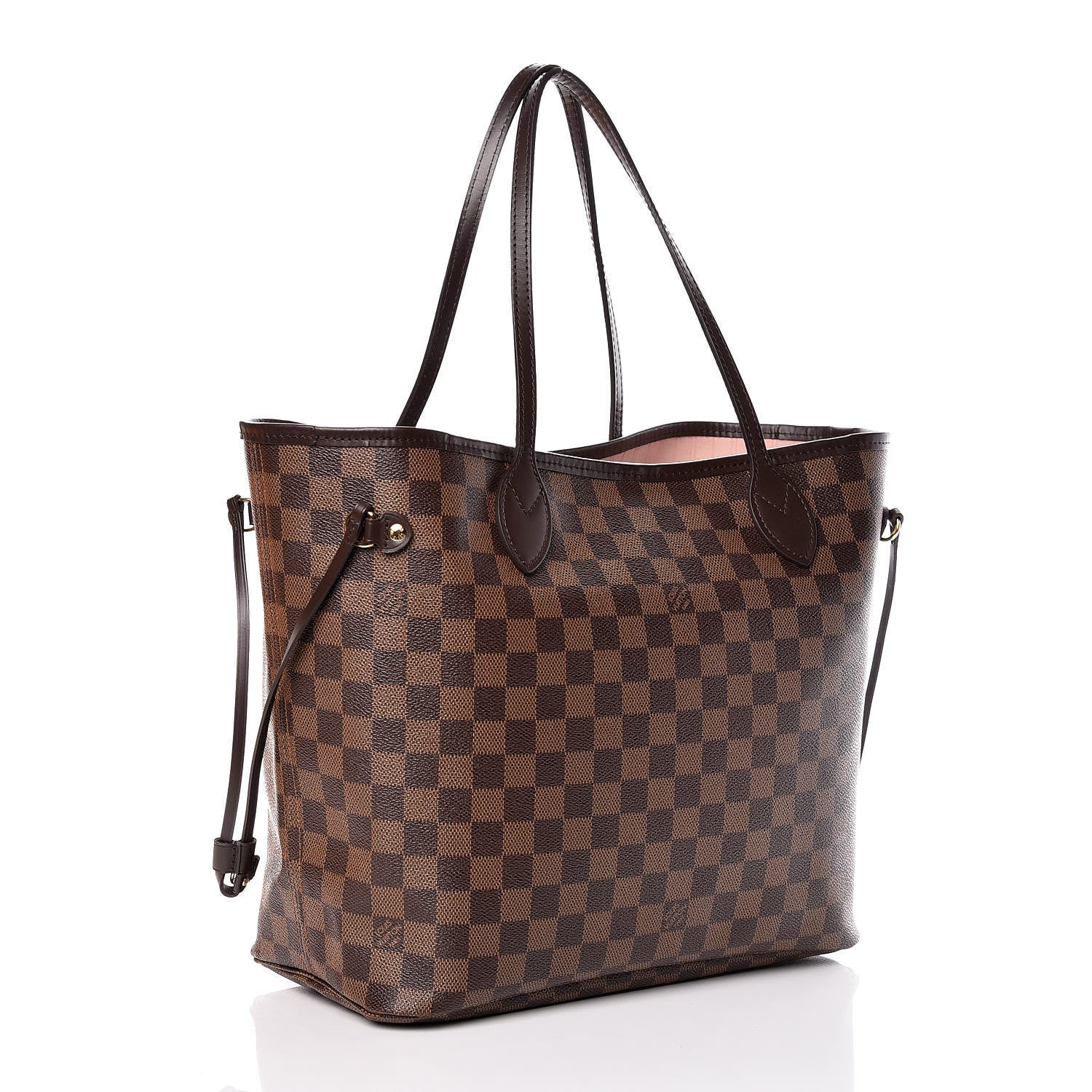 Louis Vuitton Damier Ebene Neo Neverfull MM Rose Ballerine 3 of 19
