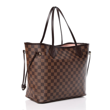 Louis Vuitton Damier Ebene Neo Neverfull MM Rose Ballerine 3 of 19