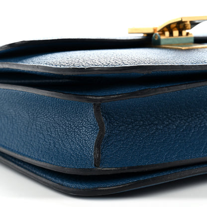 Celine Goatskin Medium Classic Box Flap Bag Deepsea 9 of 11