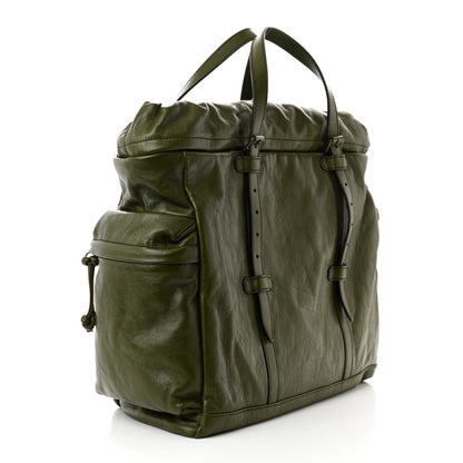 Gucci Piuma Lux Energy Monochrome Double G Drawstring Tote Military Wood 3 of 10
