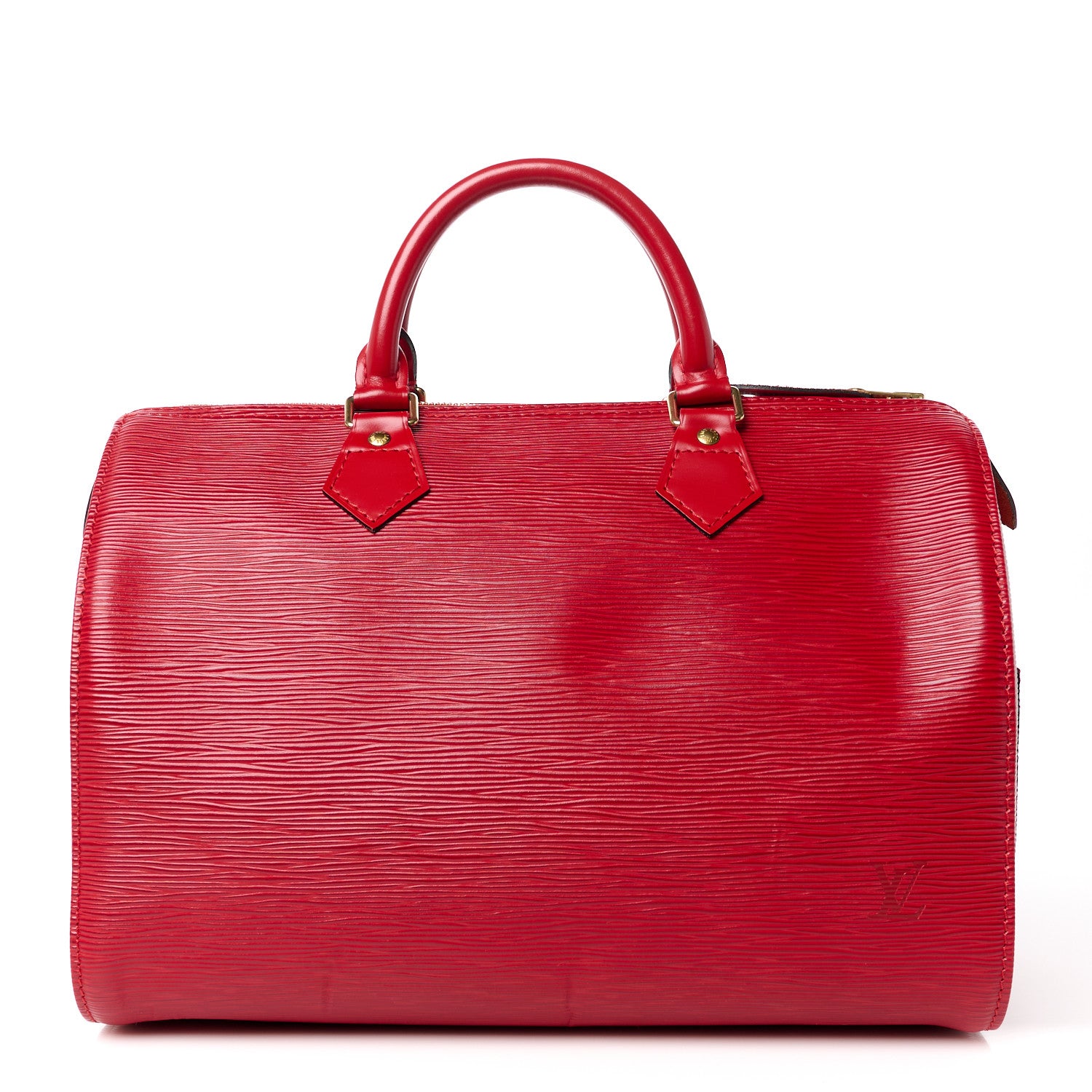 Louis Vuitton Epi Speedy 30 Castillan Red 1 of 12