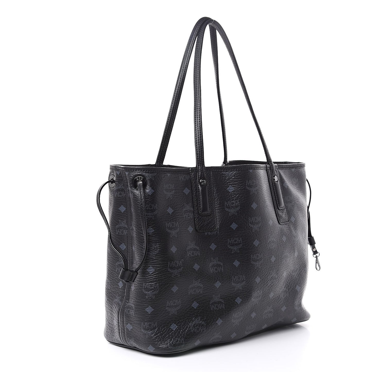Visetos Medium Liz Reversible Shopper Tote Black