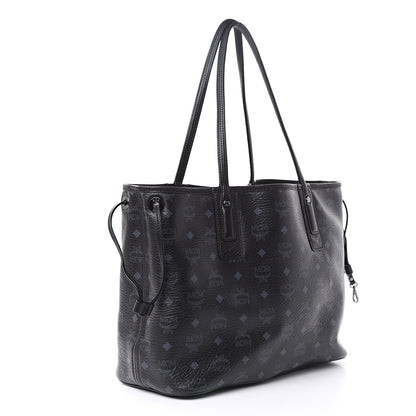 MCM Visetos Medium Liz Reversible Shopper Tote Black 5 of 22