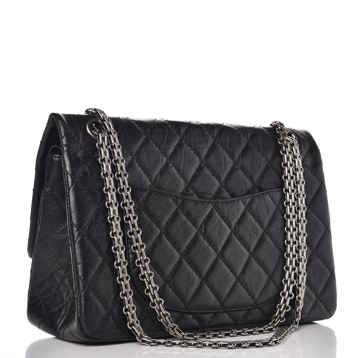 Chanel Aged Calfskin Quilted 2.55 Reissue 226 Flap Black 4 of 9