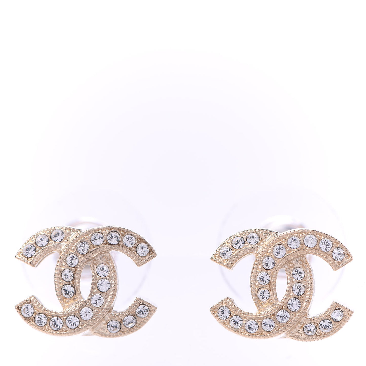 Crystal CC Earrings Gold