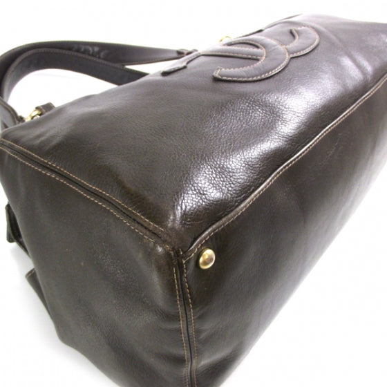 Chanel Calfskin Large Satchel Brown 5 of 13