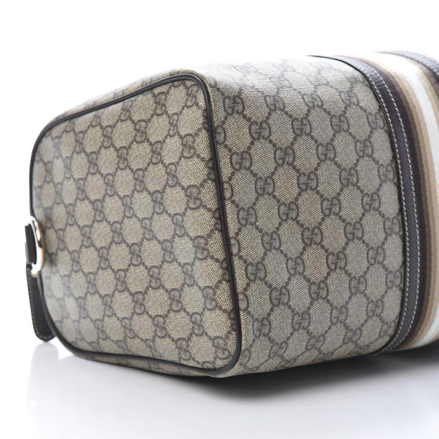 GG Plus Monogram Web Medium Joy Boston Dark Brown