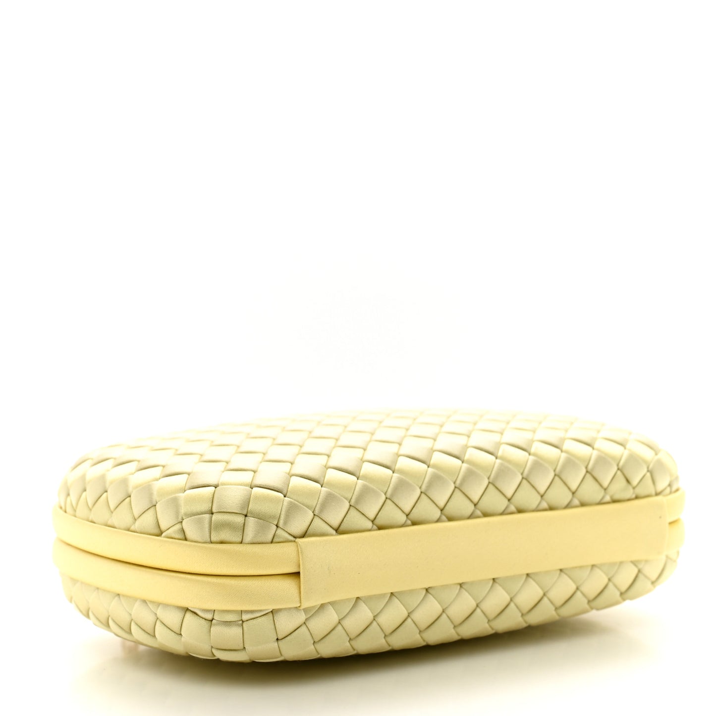 Satin Ayers Intrecciato Chain Knot Clutch Duchesse
