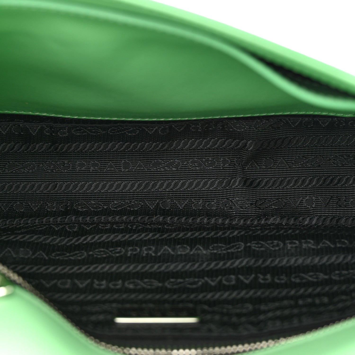 Prada Saffiano Vernice Chain Shoulder Bag Green 5 of 10