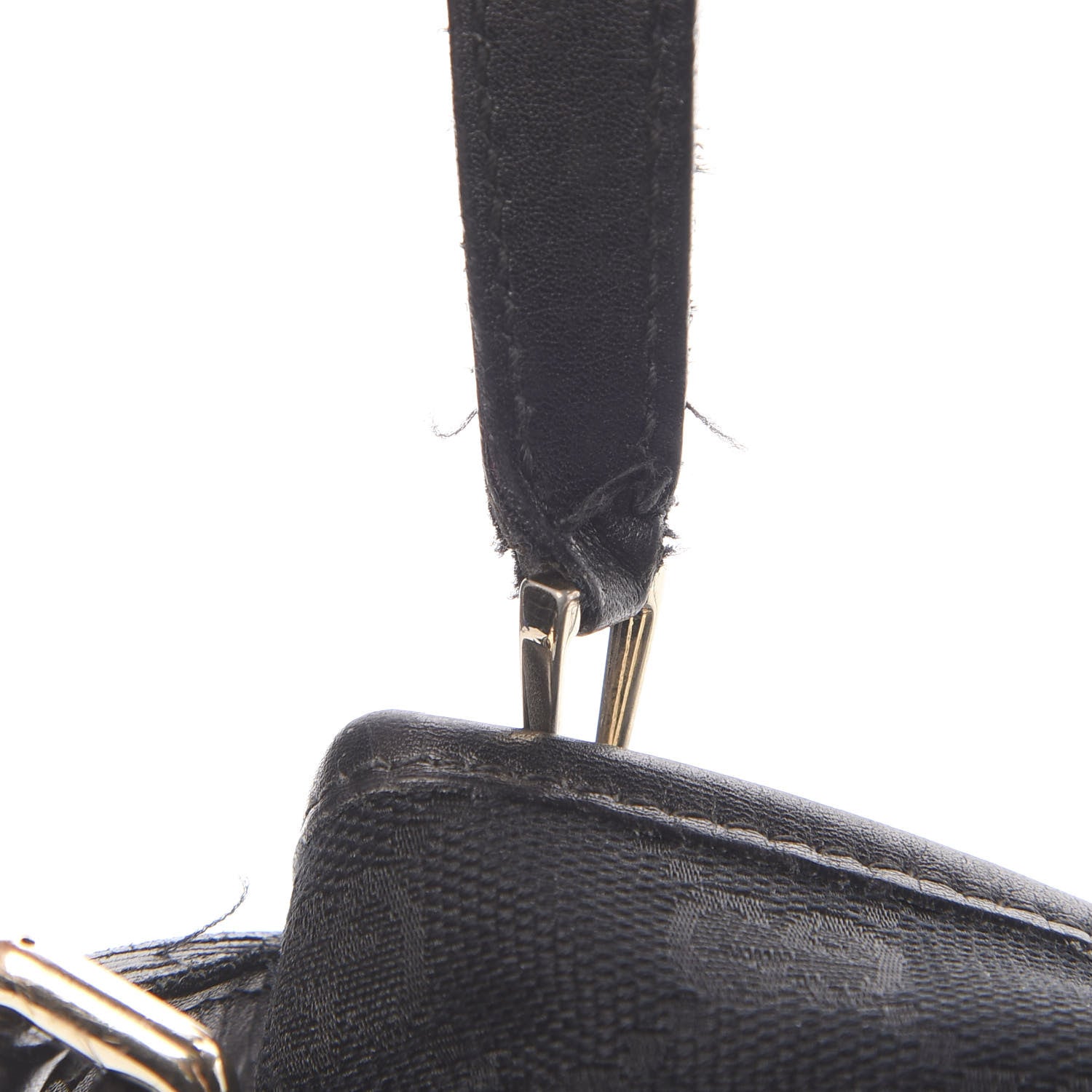 Gucci Monogram Medium New Britt Half Moon Hobo Black 13 of 20