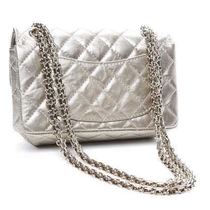 Chanel Aged Calfskin Quilted 2.55 Reissue Mini Flap Light Gold 2 of 10