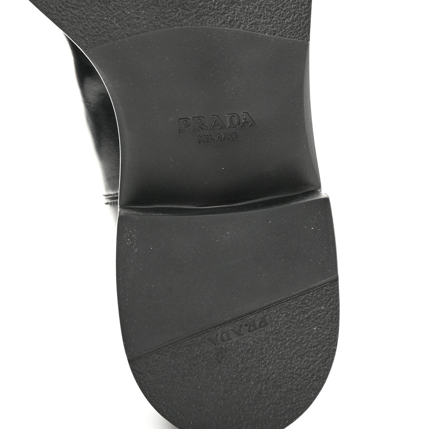 Prada Spazzolato Metal Triangle Logo 50mm Chelsea Boots 38 Black 7 of 13