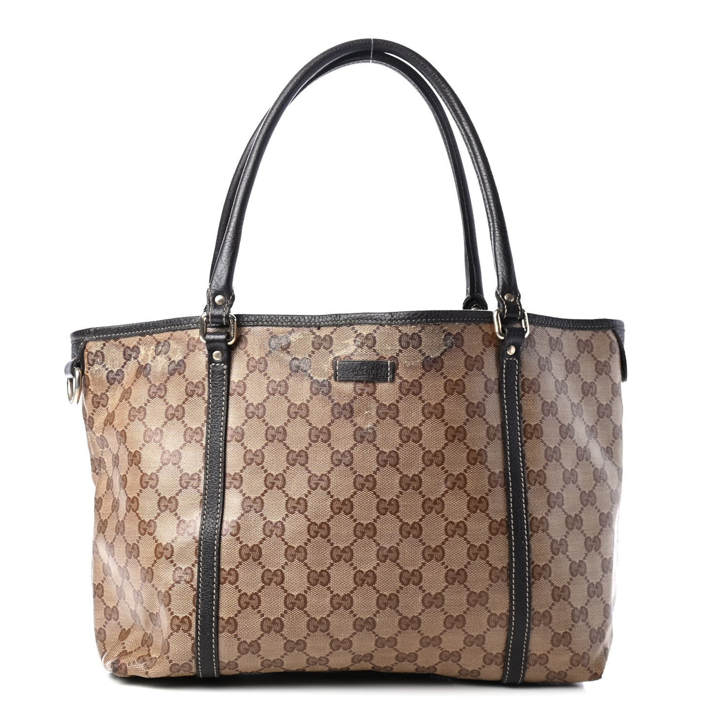 Crystal Monogram Medium Joy Tote Beige Ebony Testa di Moro