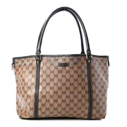Gucci Crystal Monogram Medium Joy Tote Beige Ebony Testa di Moro 1 of 6