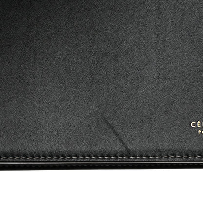 Celine Smooth Calfskin Ring Clutch Black 8 of 9