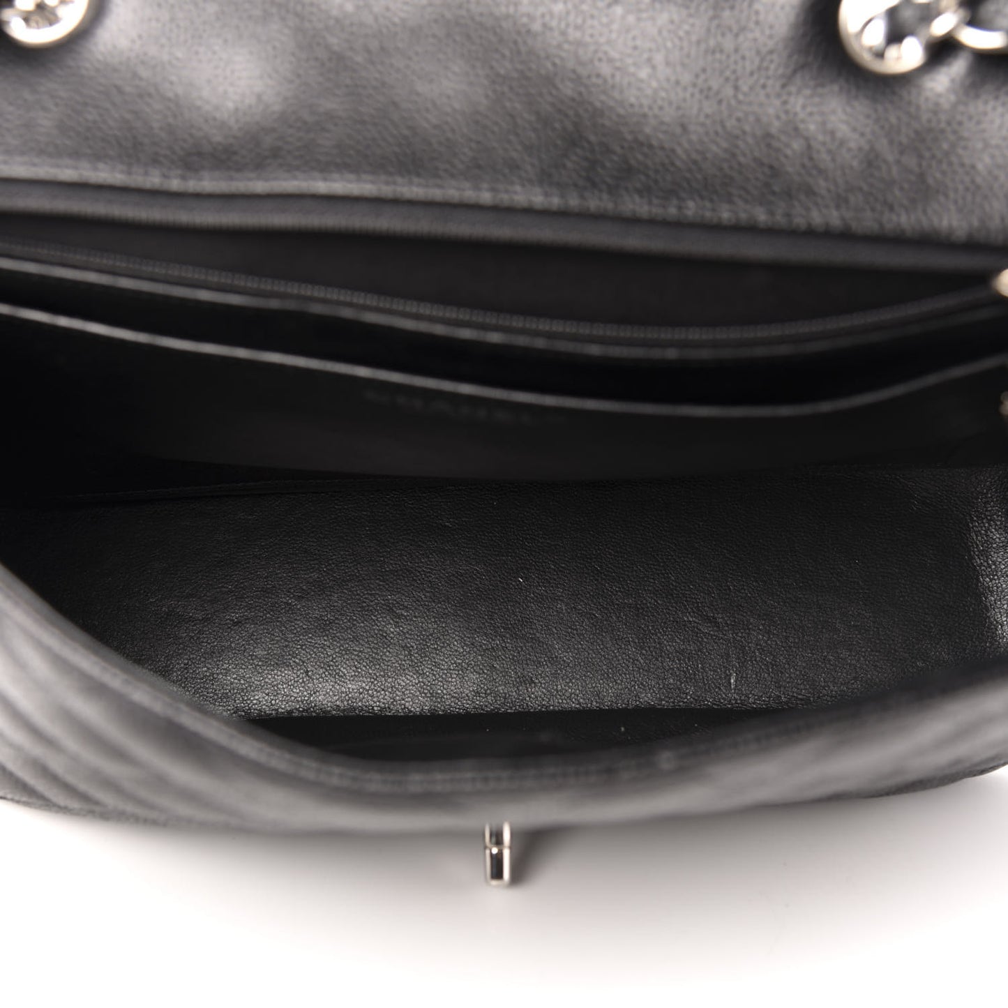 Caviar Quilted Jumbo Single Flap Black