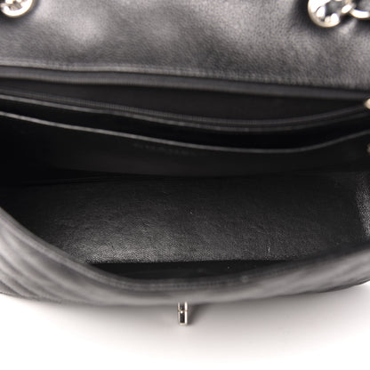 Chanel Caviar Quilted Jumbo Single Flap Black 5 of 12