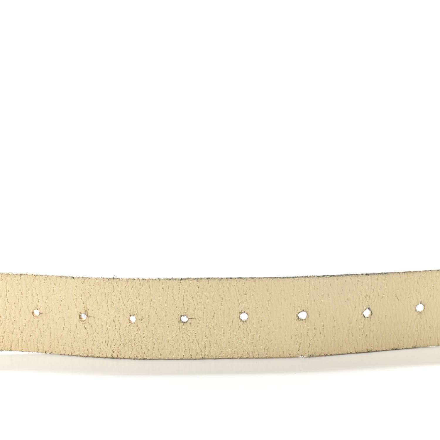 Chanel Calfskin Enamel CC Logo Belt Light Beige 6 of 12