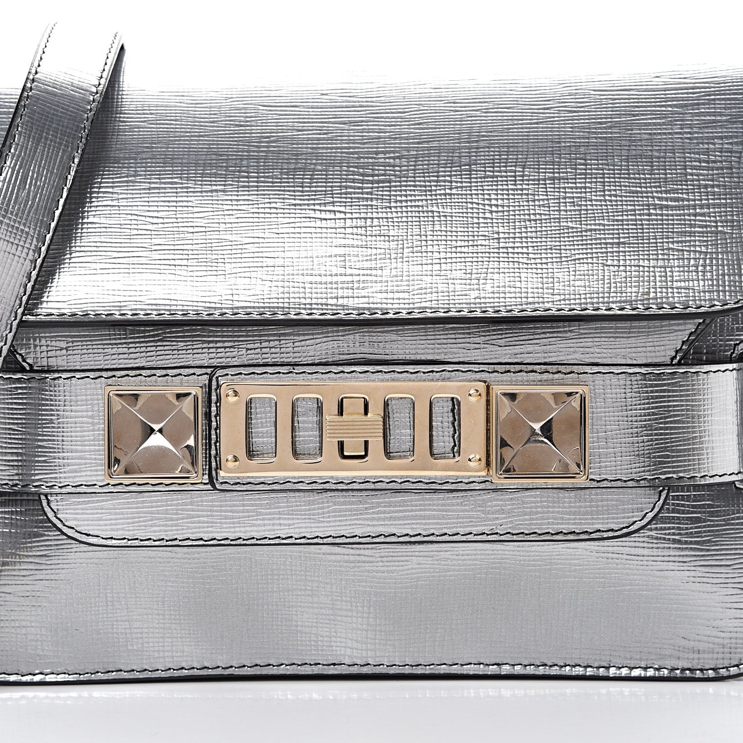 New Linosa Mini PS11 Classic Shoulder Bag Silver