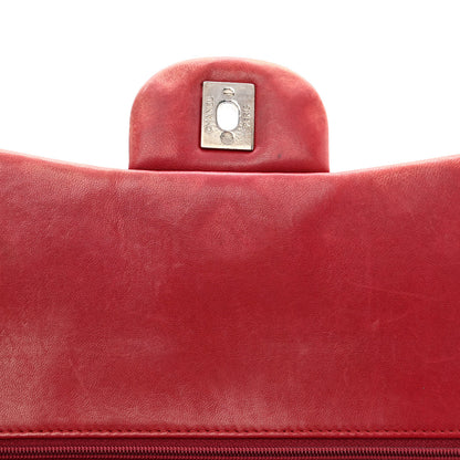 Chanel Patent Quilted Maxi Double Flap Red 14 of 19