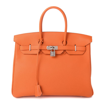 Hermes Togo Birkin 35 Orange 1 of 33