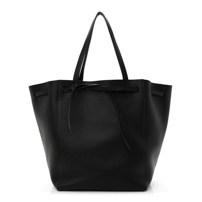 Celine Soft Grained Calfskin Medium Belt Cabas Phantom Black 1 of 16