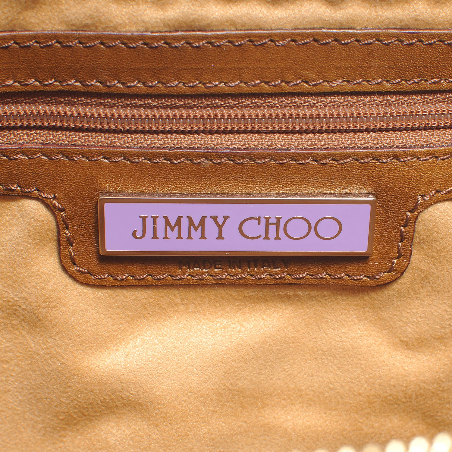 Jimmy Choo Python Mave Foldover Clutch Brown 6 of 6