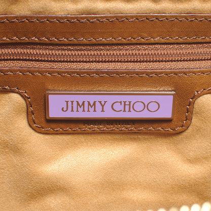 Jimmy Choo Python Mave Foldover Clutch Brown 6 of 6