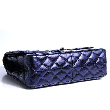 Chanel Calfskin 2.55 Reissue 226 Flap Metallic Blue 4 of 9