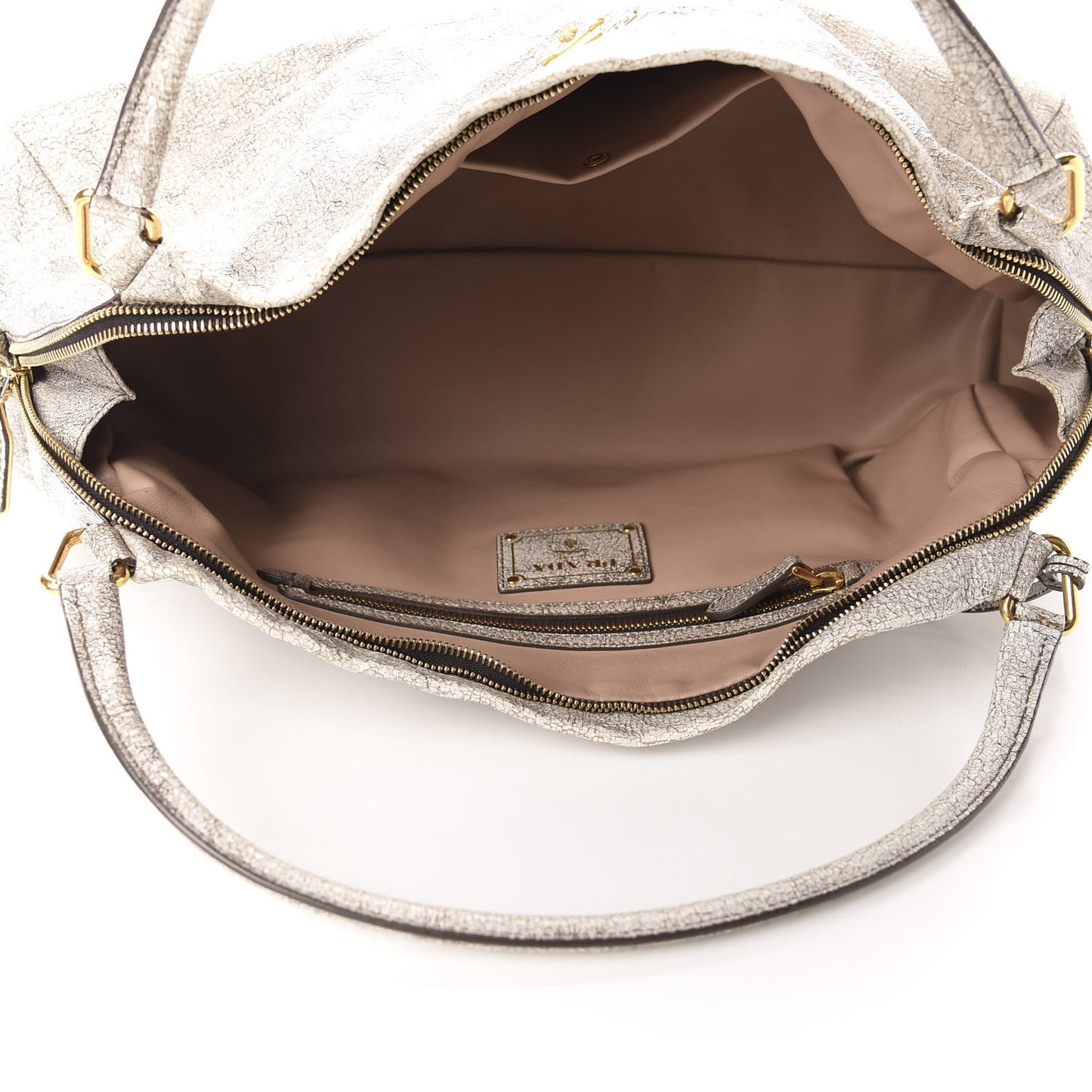 Craquele Shoulder Bag Talco